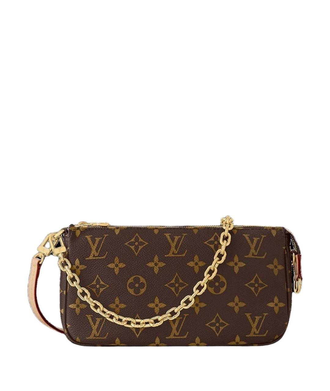 LOUIS VUITTON Коричневая сумка с короткими ручками, фото 1
