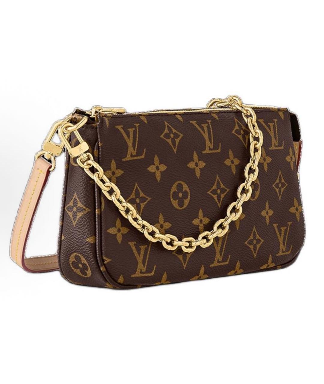 LOUIS VUITTON Коричневая сумка с короткими ручками, фото 2