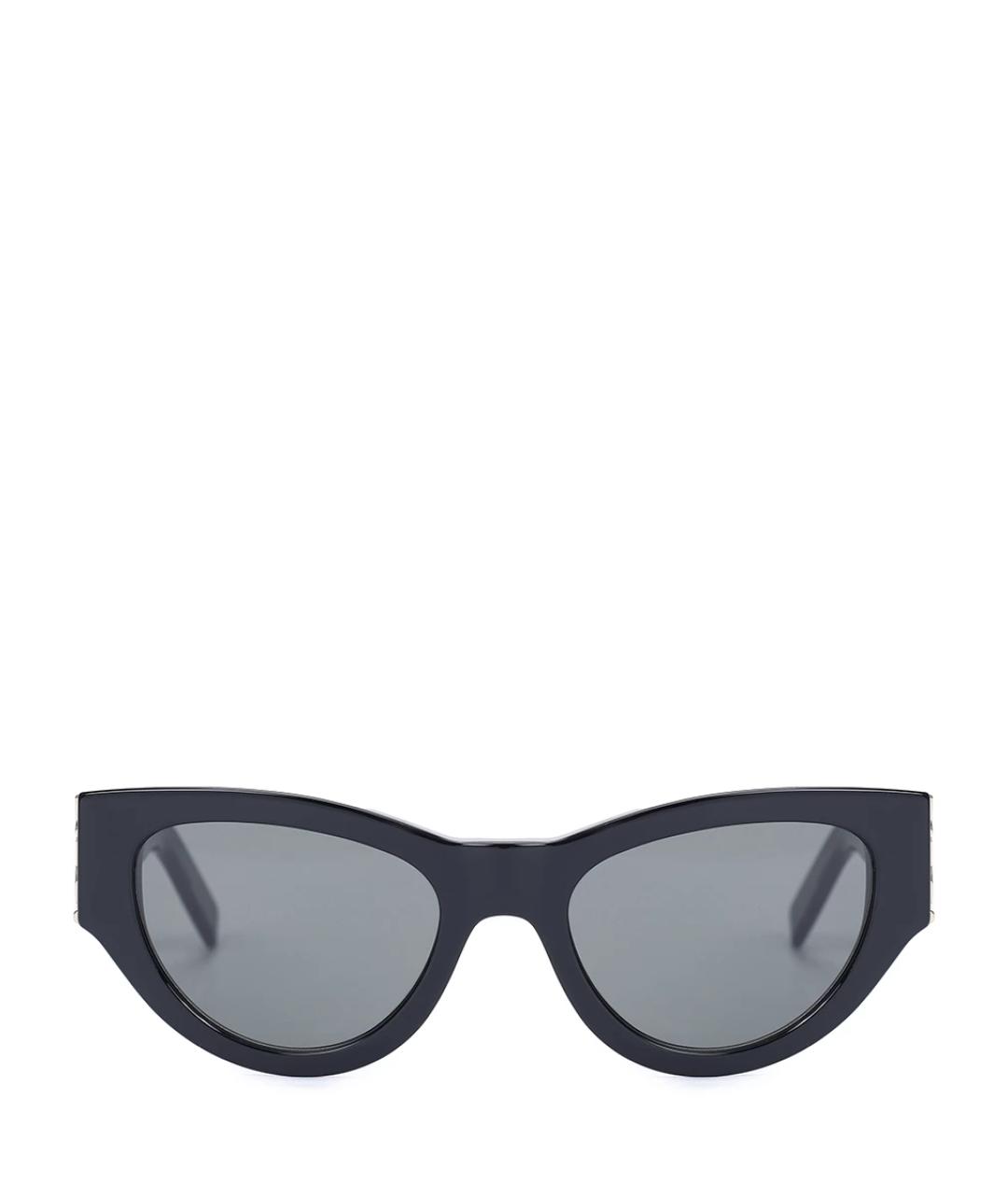 SAINT LAURENT Черные пластиковые солнцезащитные очки, фото 1