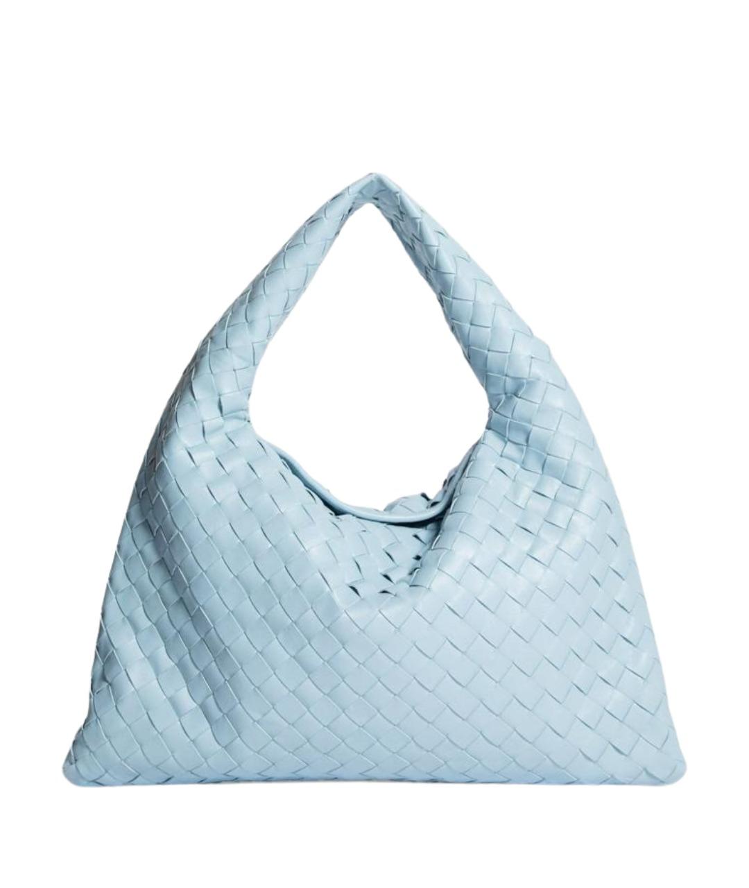 BOTTEGA VENETA Голубая кожаная сумка через плечо, фото 1