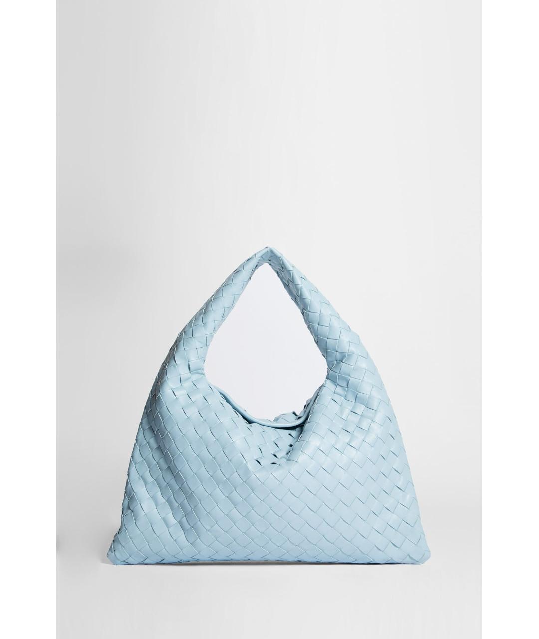 BOTTEGA VENETA Голубая кожаная сумка через плечо, фото 4