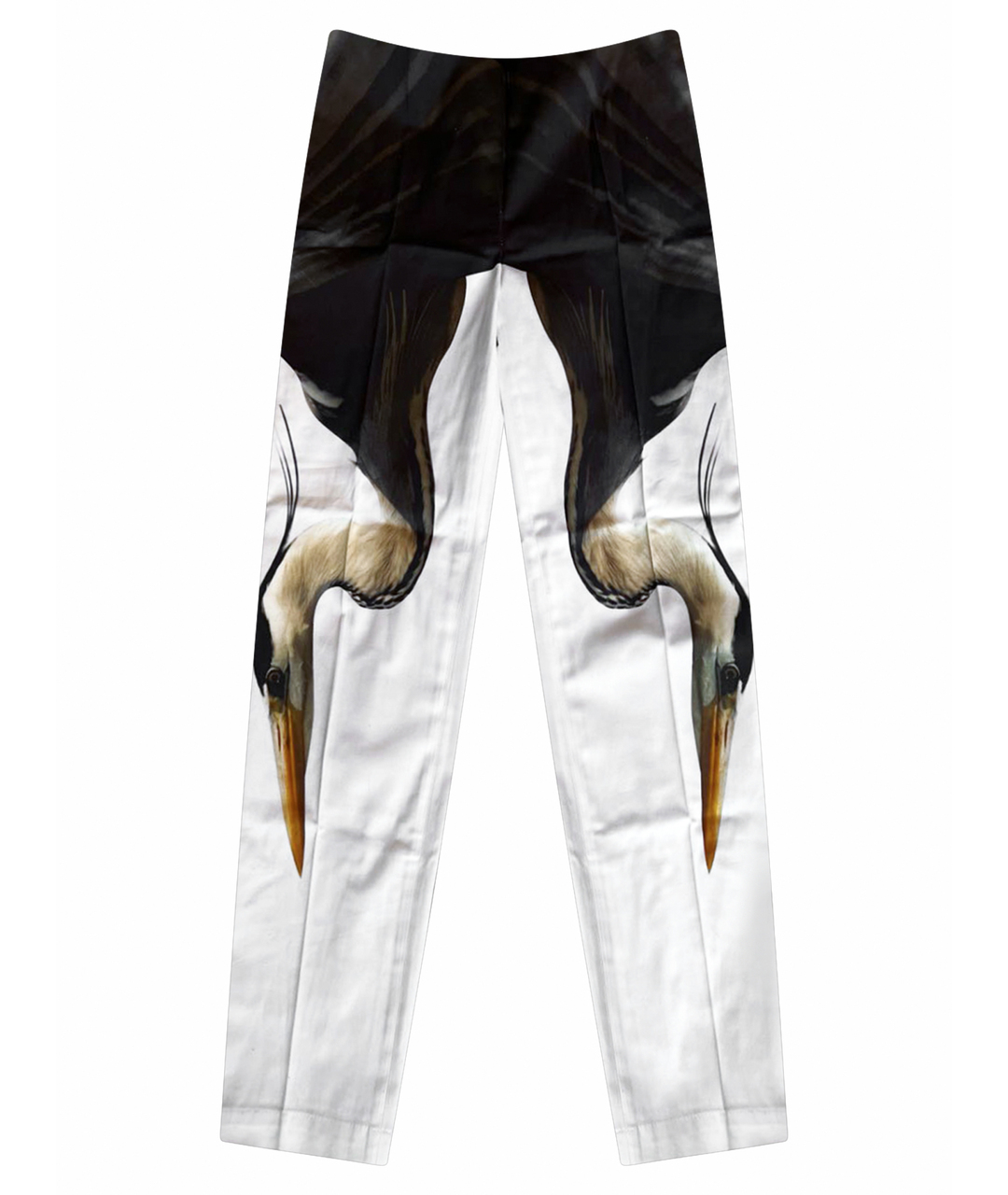 CHAPURIN Белые хлопковые прямые брюки, фото 1