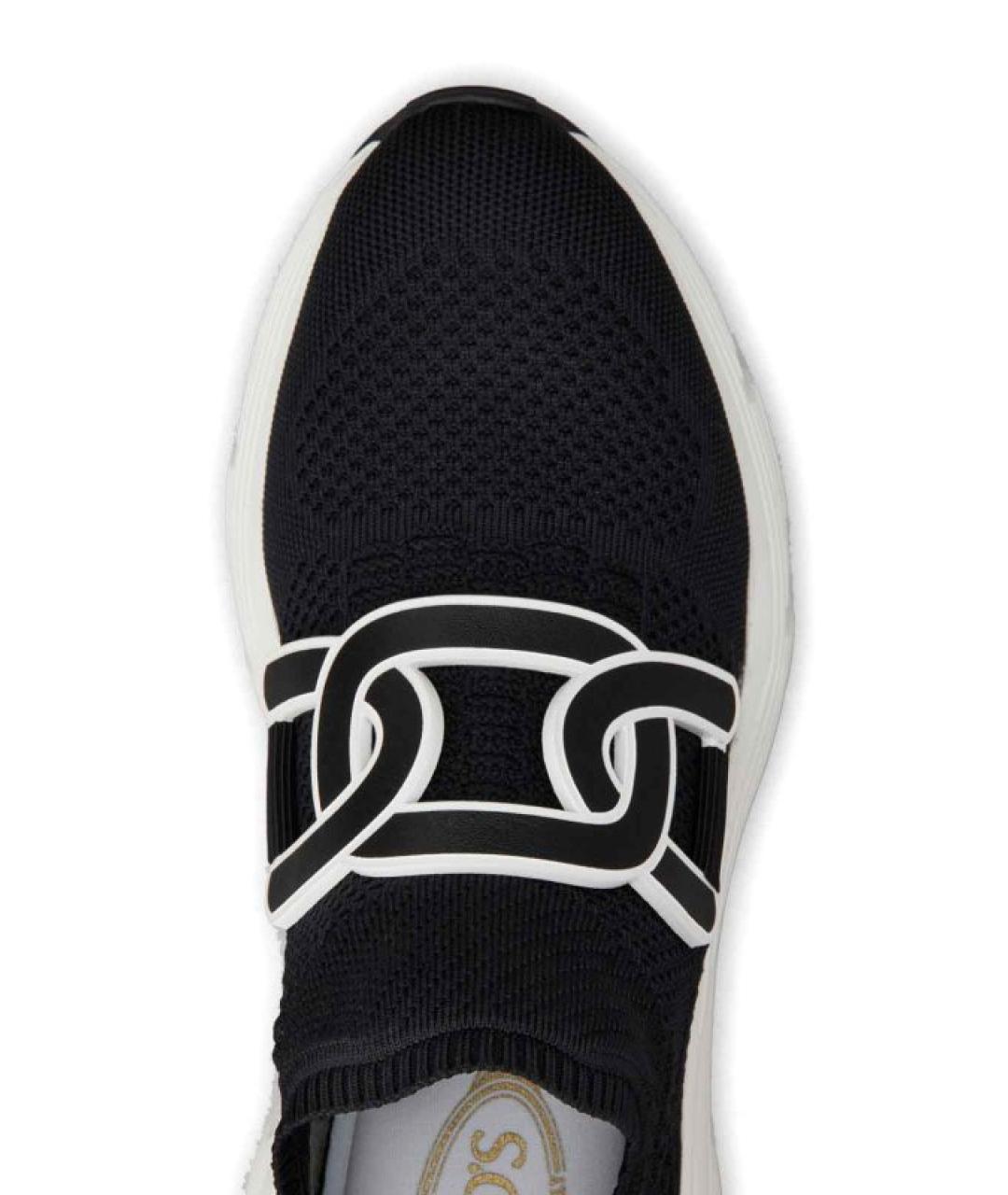 TOD'S Черные синтетические кроссовки, фото 2