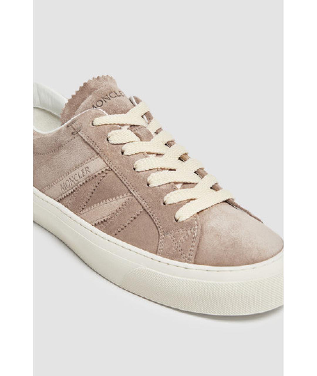MONCLER Бежевые кроссовки, фото 2