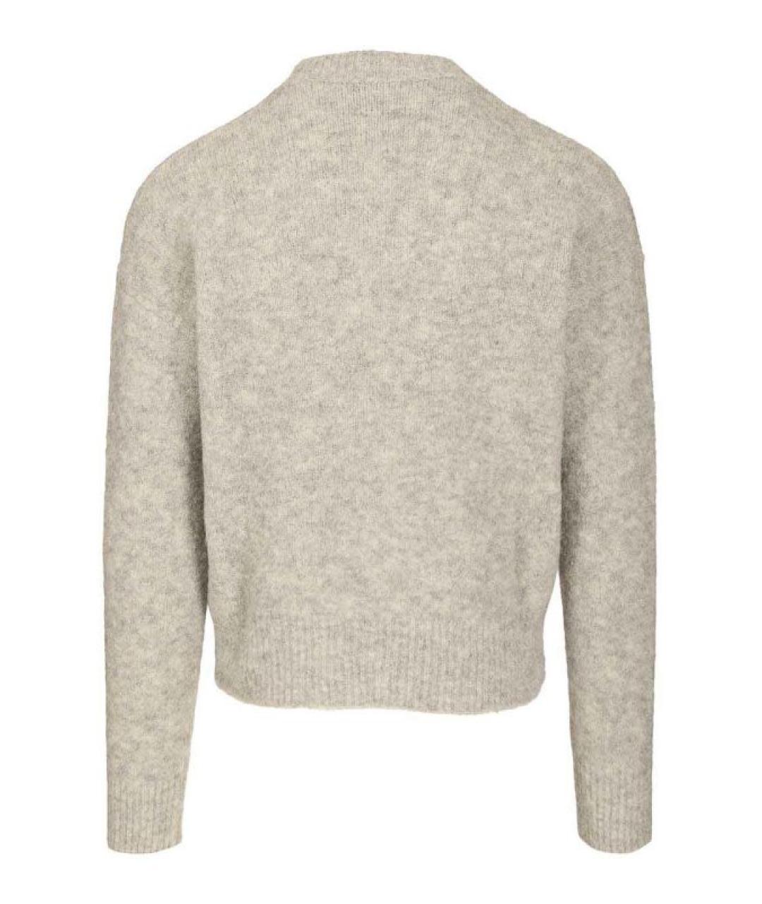 Ami Paris Серый шерстяной джемпер / свитер, фото 2