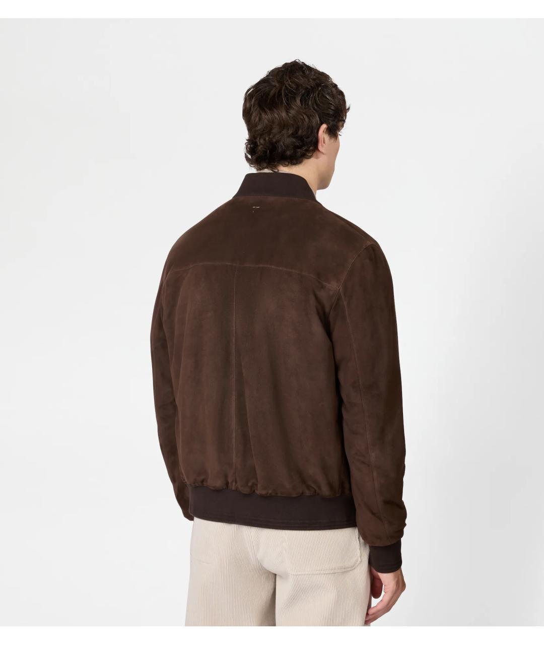 TOD'S Коричневая замшевая куртка, фото 4