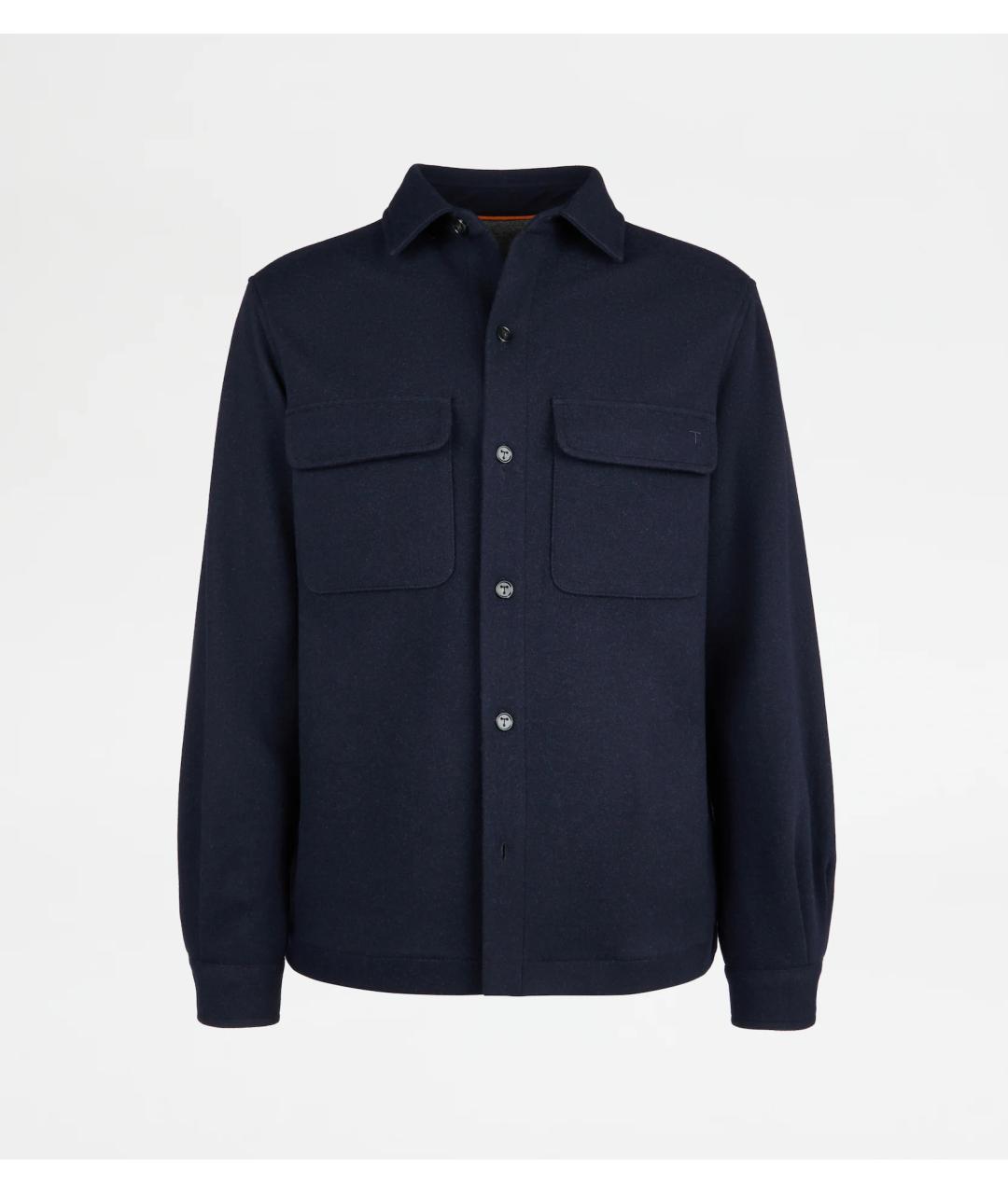 TOD'S Темно-синяя кашемировая куртка, фото 5