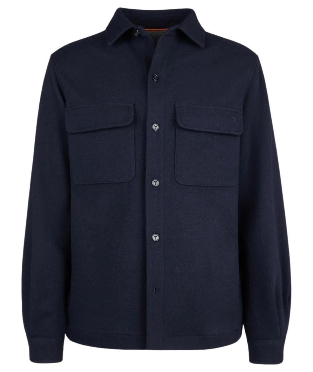 TOD'S Темно-синяя кашемировая куртка, фото 1