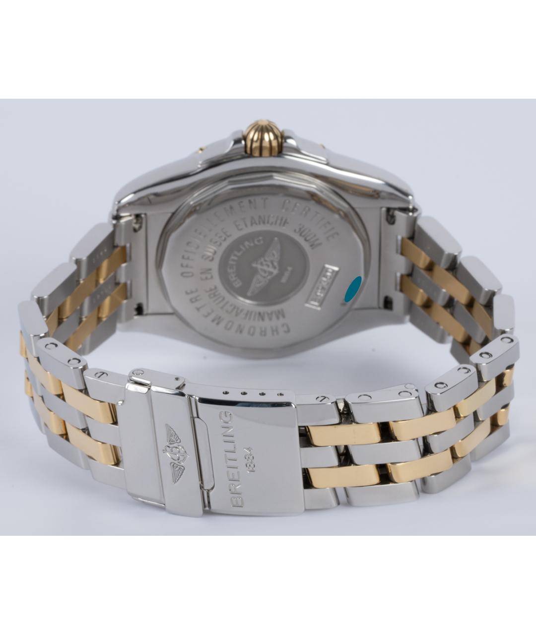 BREITLING Черные часы из желтого золота, фото 4