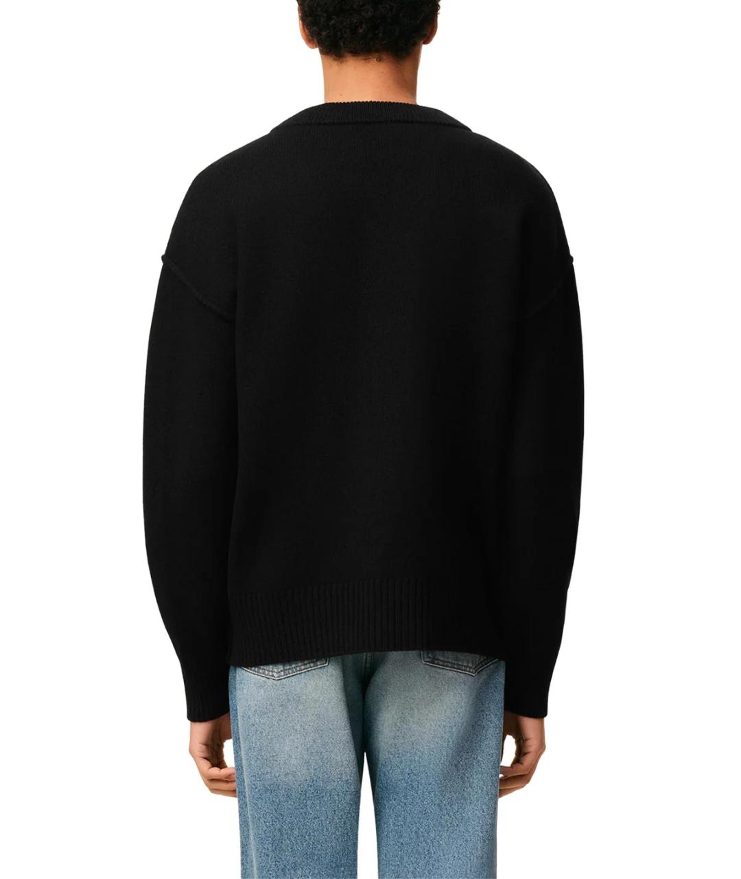 Ami Paris Черный шерстяной кардиган, фото 4