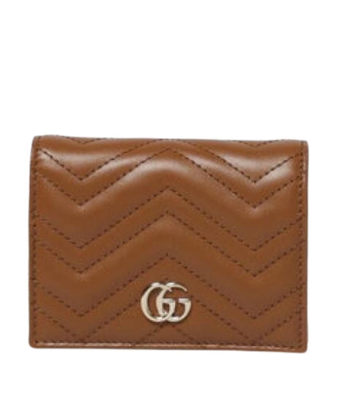 GUCCI Коричневый кожаный кошелек, фото 1