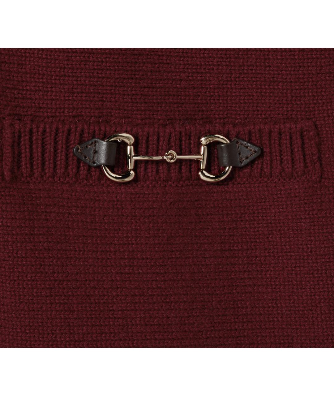 GUCCI Бордовый кашемировый кардиган, фото 5