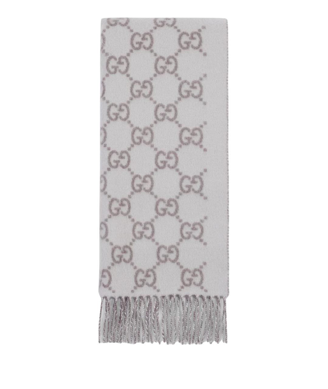 GUCCI Серый кашемировый шарф, фото 1