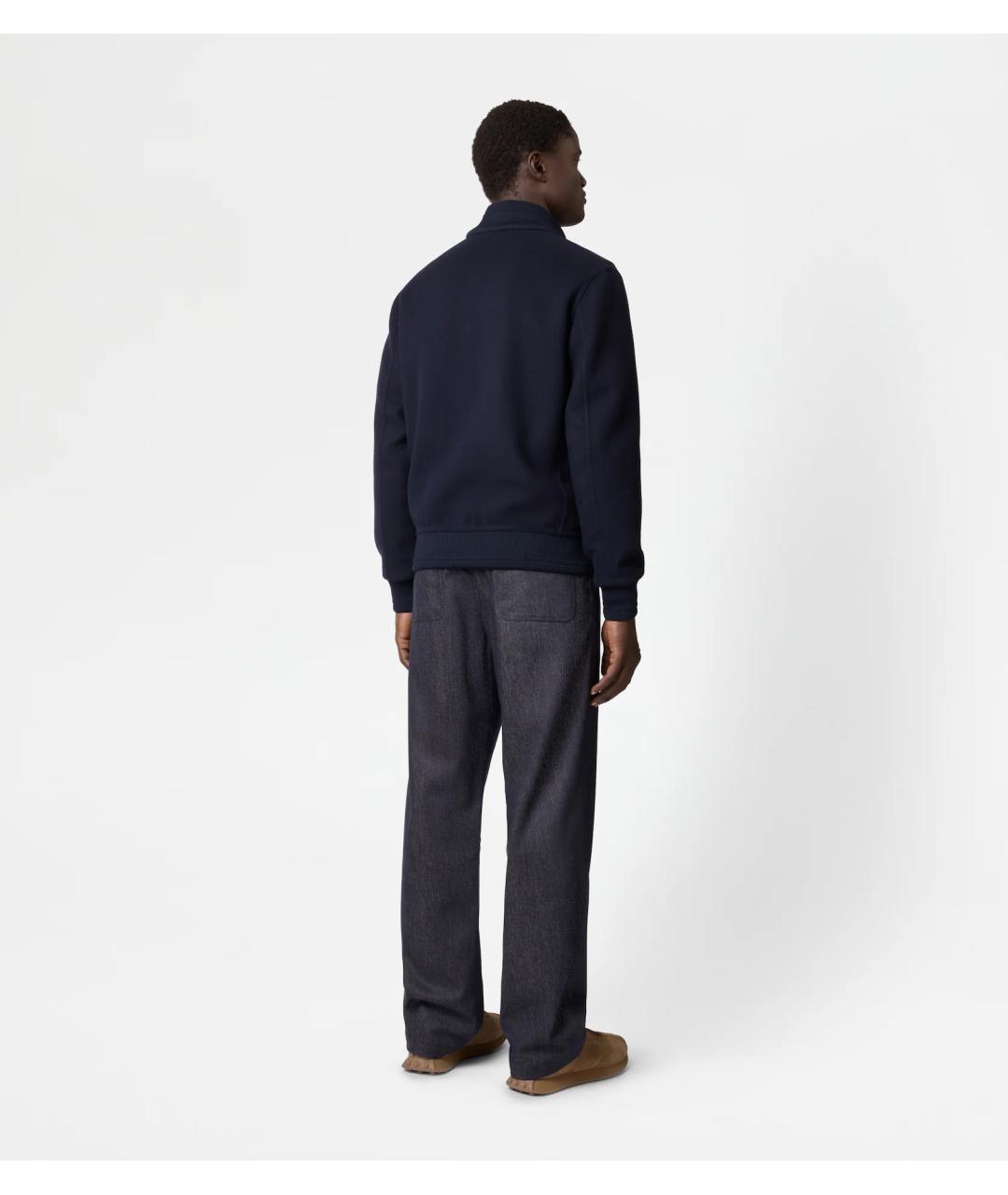 TOD'S Темно-синяя шерстяная куртка, фото 4