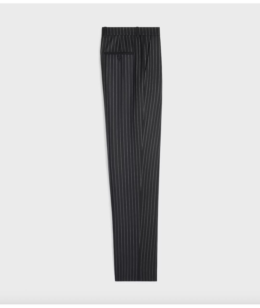 CELINE Антрацитовые повседневные брюки, фото 2
