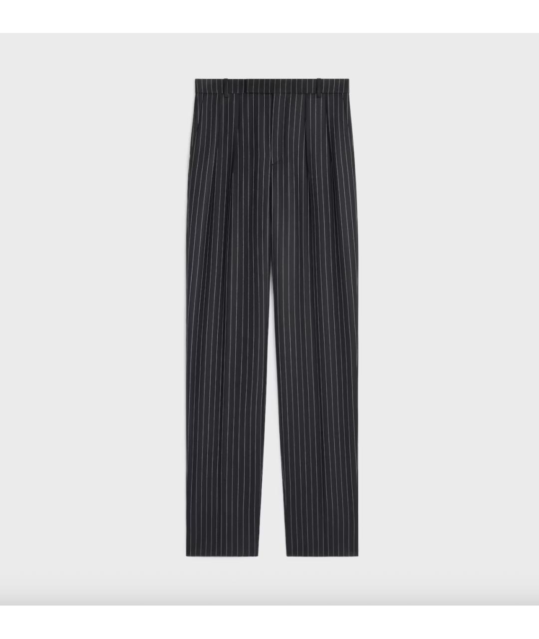 CELINE Антрацитовые повседневные брюки, фото 4