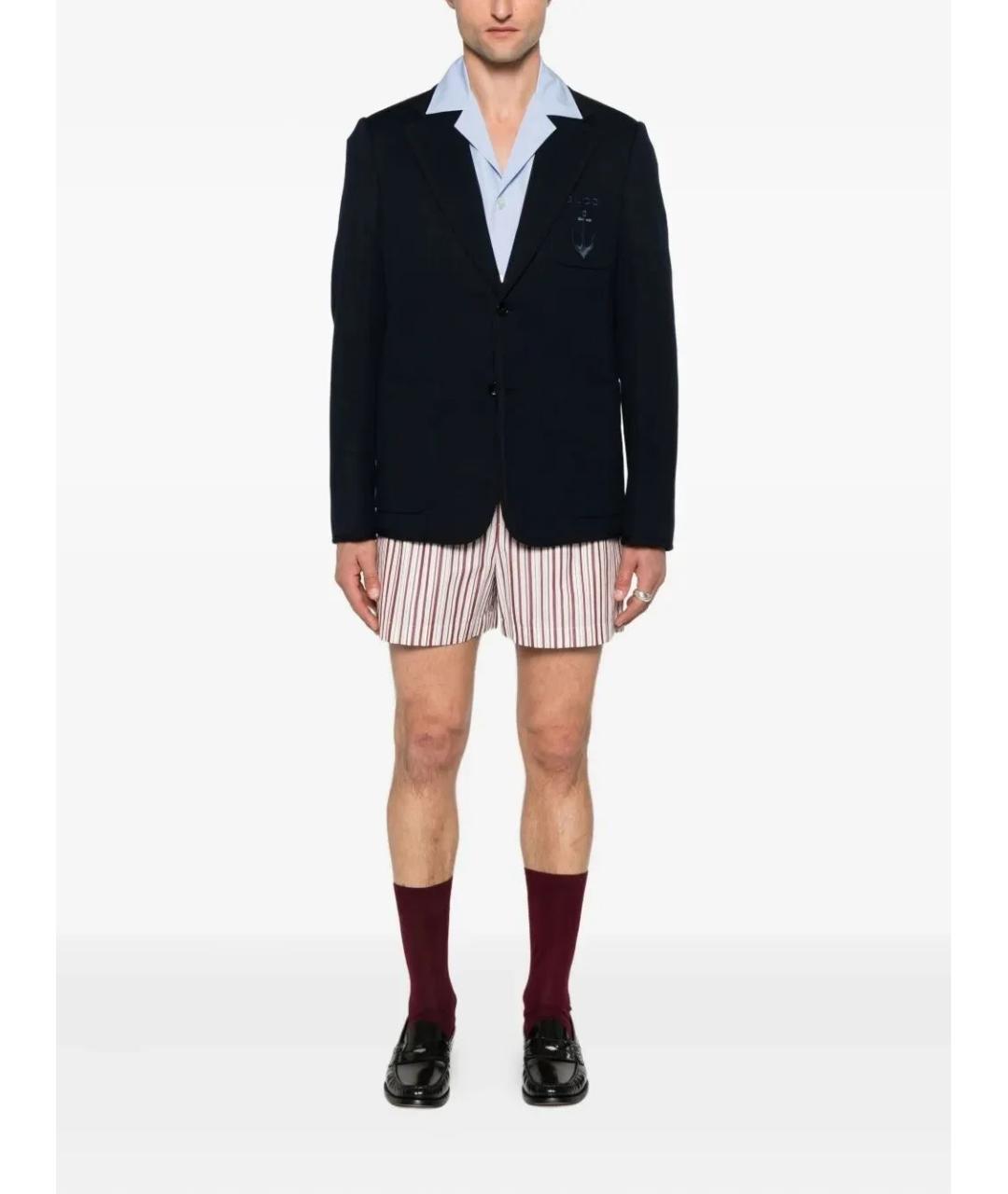 GUCCI Темно-синий хлопковый пиджак, фото 3