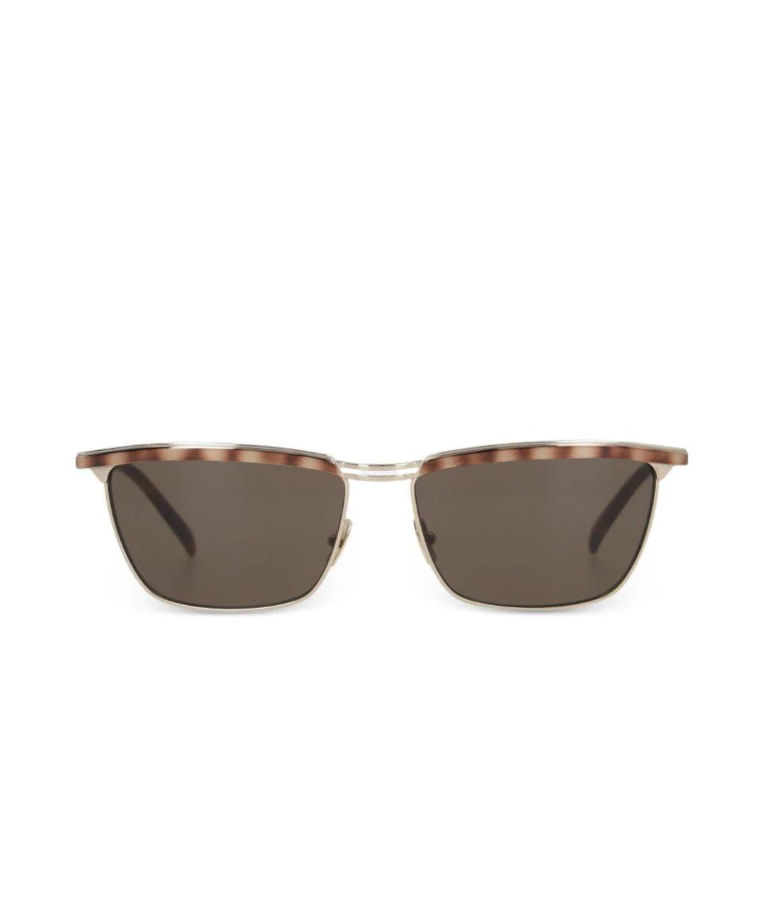 SAINT LAURENT Золотые солнцезащитные очки, фото 2