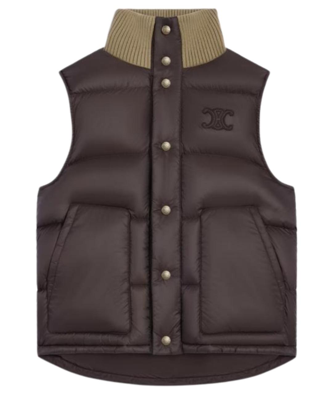 CELINE Коричневый жилет, фото 1