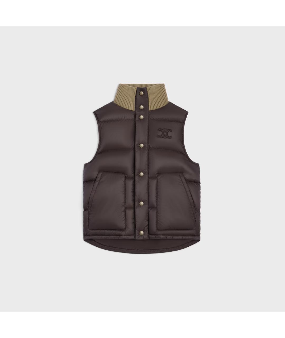 CELINE Коричневый жилет, фото 5