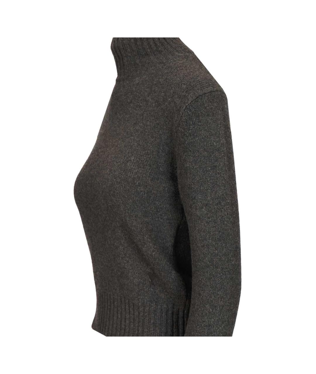 Ami Paris Антрацитовый кашемировый джемпер / свитер, фото 3