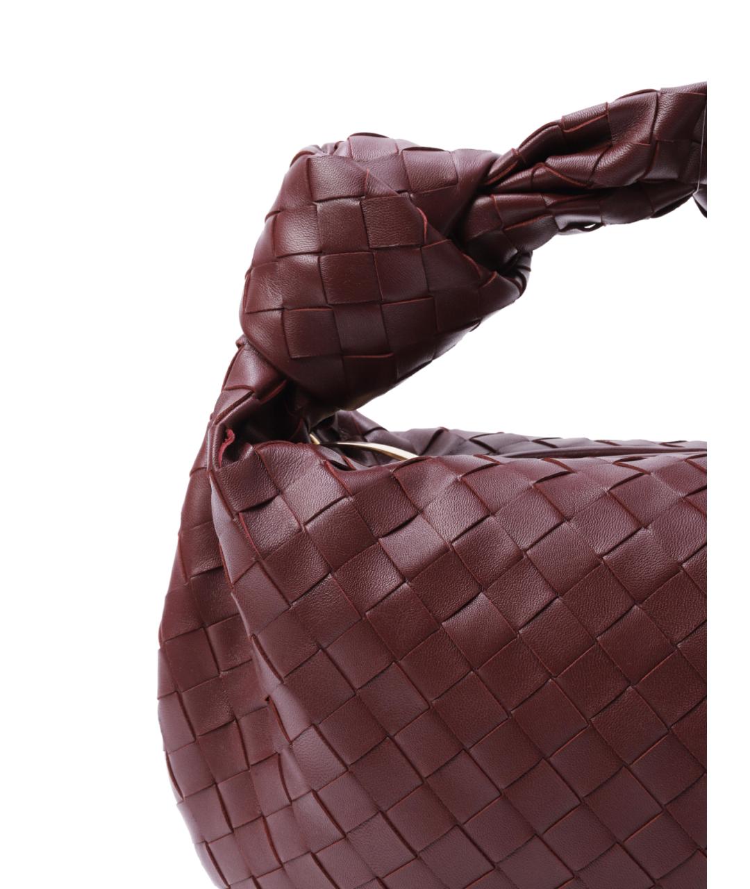 BOTTEGA VENETA Бордовая кожаная сумка через плечо, фото 3