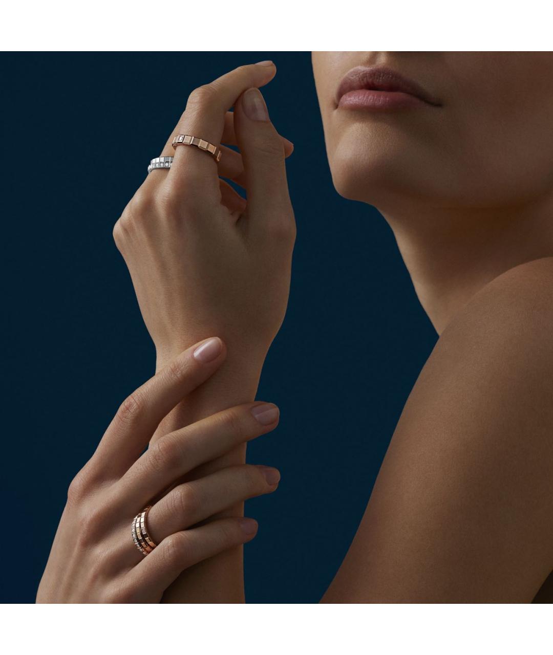CHOPARD Желтое кольцо из розового золота, фото 4