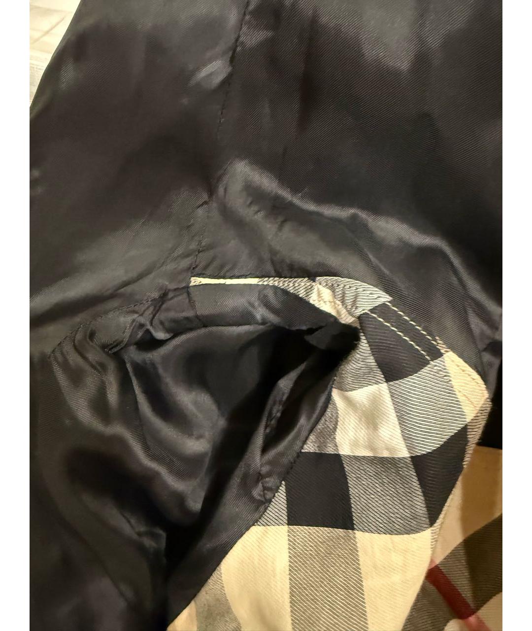 BURBERRY Черное шерстяное пальто, фото 7