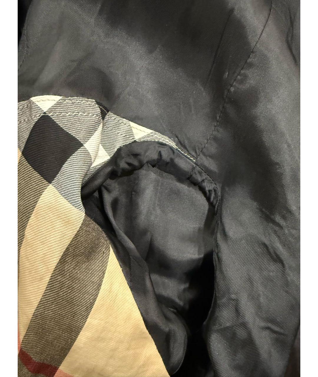 BURBERRY Черное шерстяное пальто, фото 6
