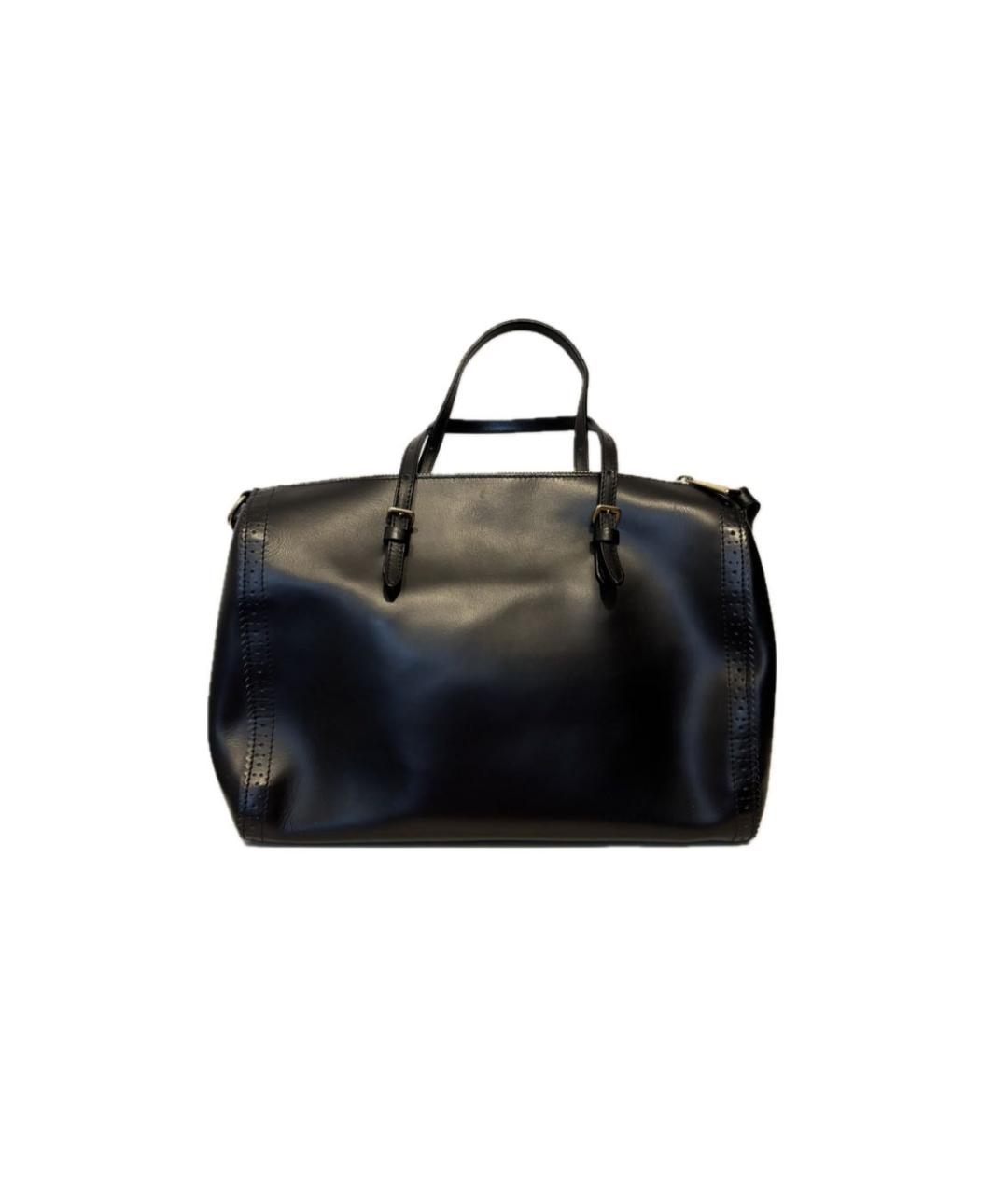 FURLA Черная кожаная сумка тоут, фото 3