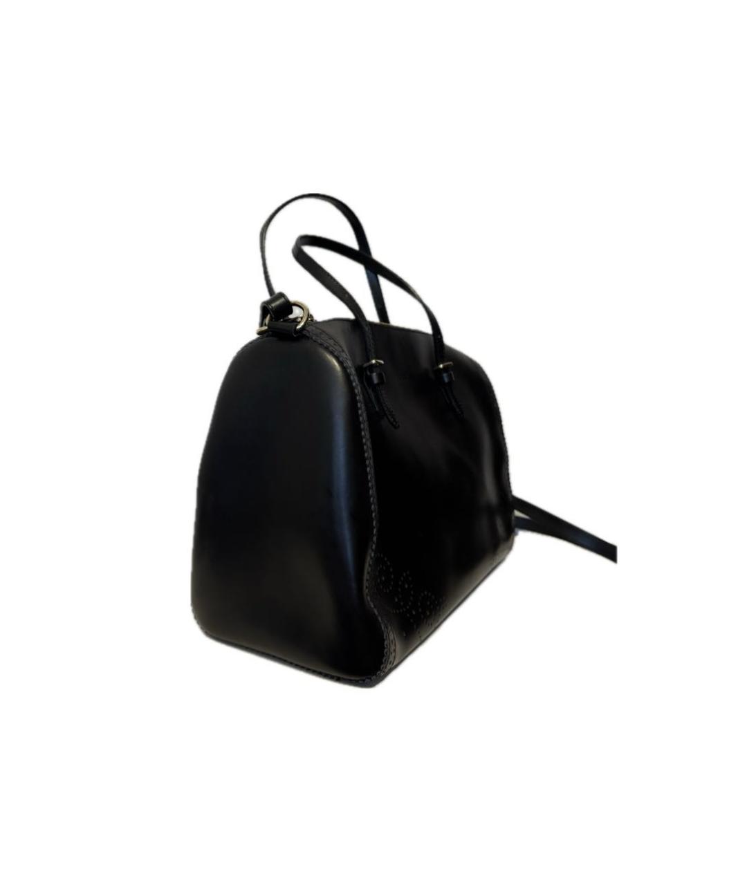 FURLA Черная кожаная сумка тоут, фото 2