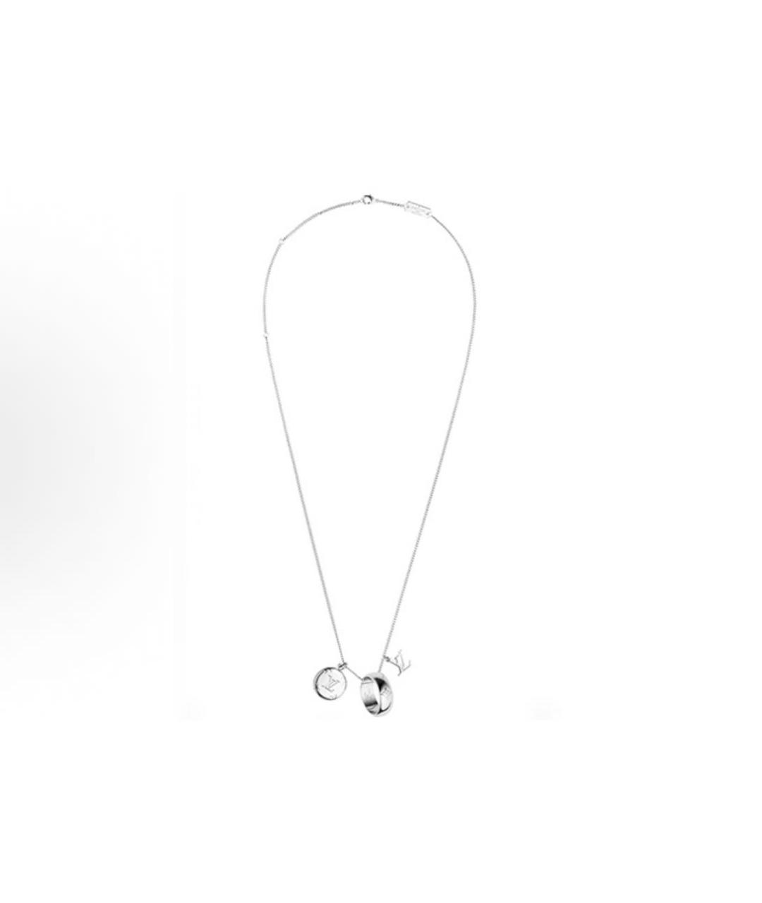 LOUIS VUITTON Серебряное металлическое колье, фото 2