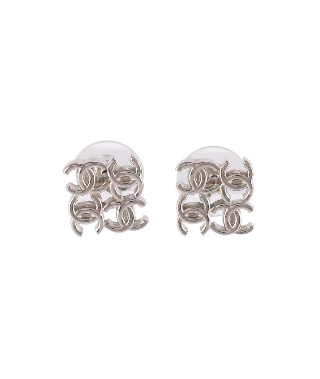 CHANEL Серебряные серьги, фото 1