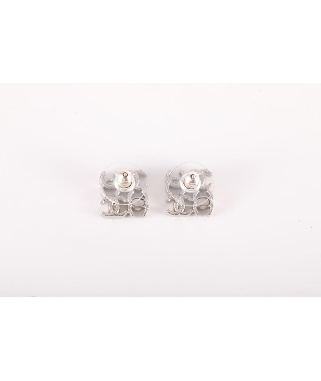 CHANEL Серебряные серьги, фото 4