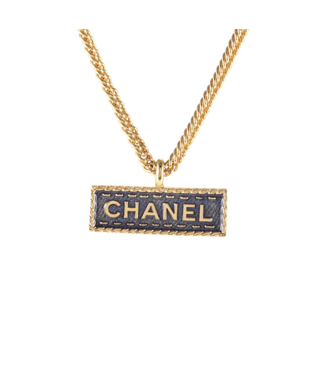 CHANEL Золотая металлическая подвеска, фото 1