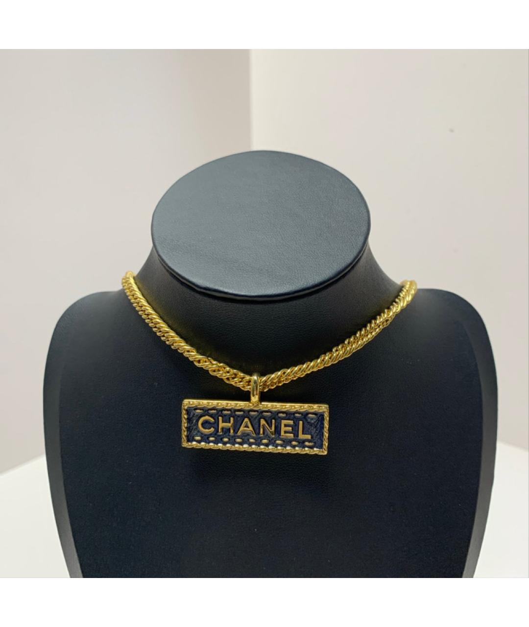 CHANEL Золотая металлическая подвеска, фото 8