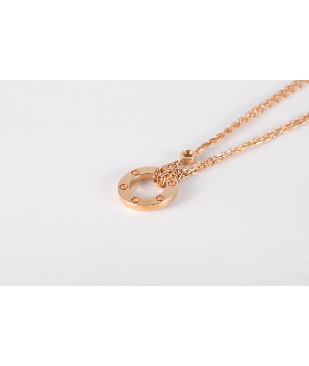 CARTIER Золотое колье из розового золота, фото 3