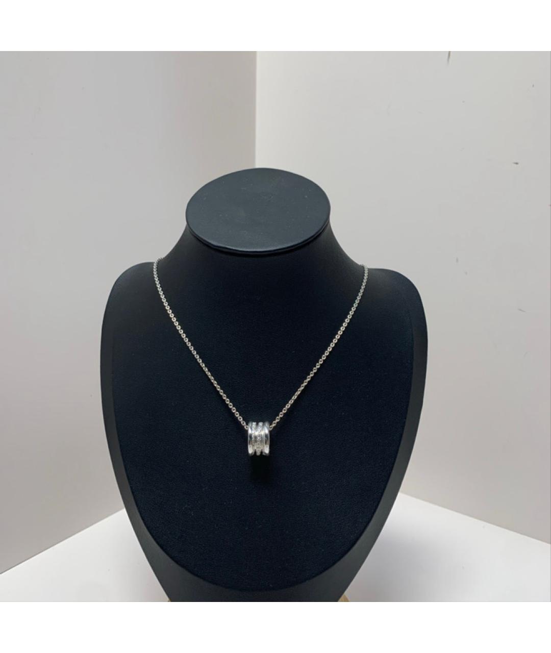 BVLGARI Серебряное колье из белого золота, фото 8