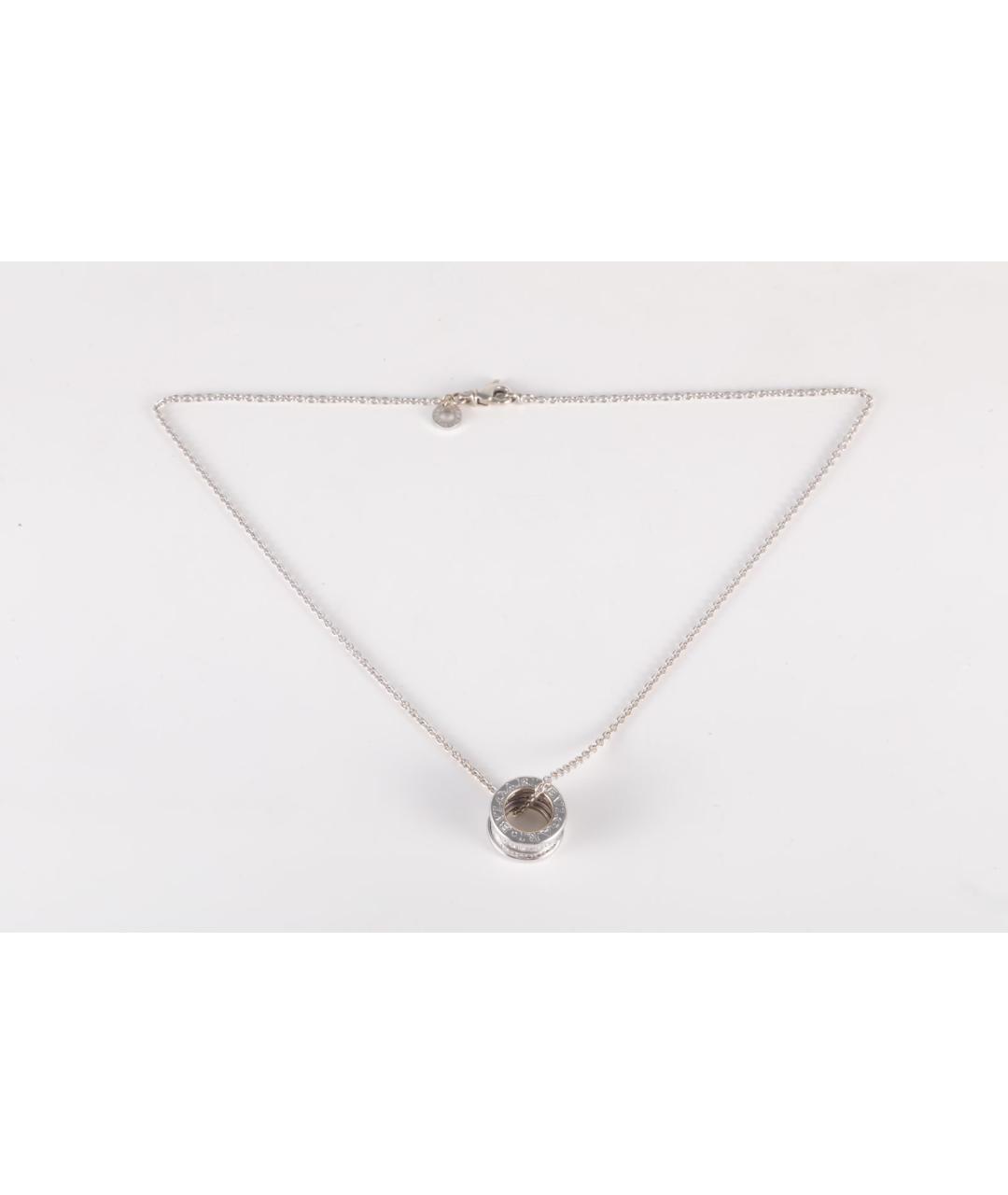 BVLGARI Серебряное колье из белого золота, фото 6