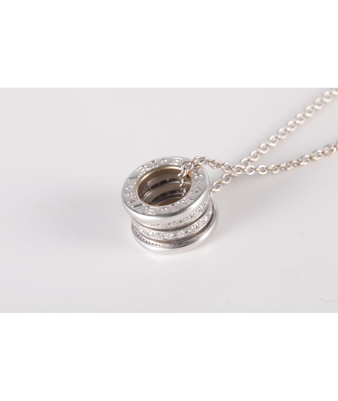 BVLGARI Серебряное колье из белого золота, фото 3