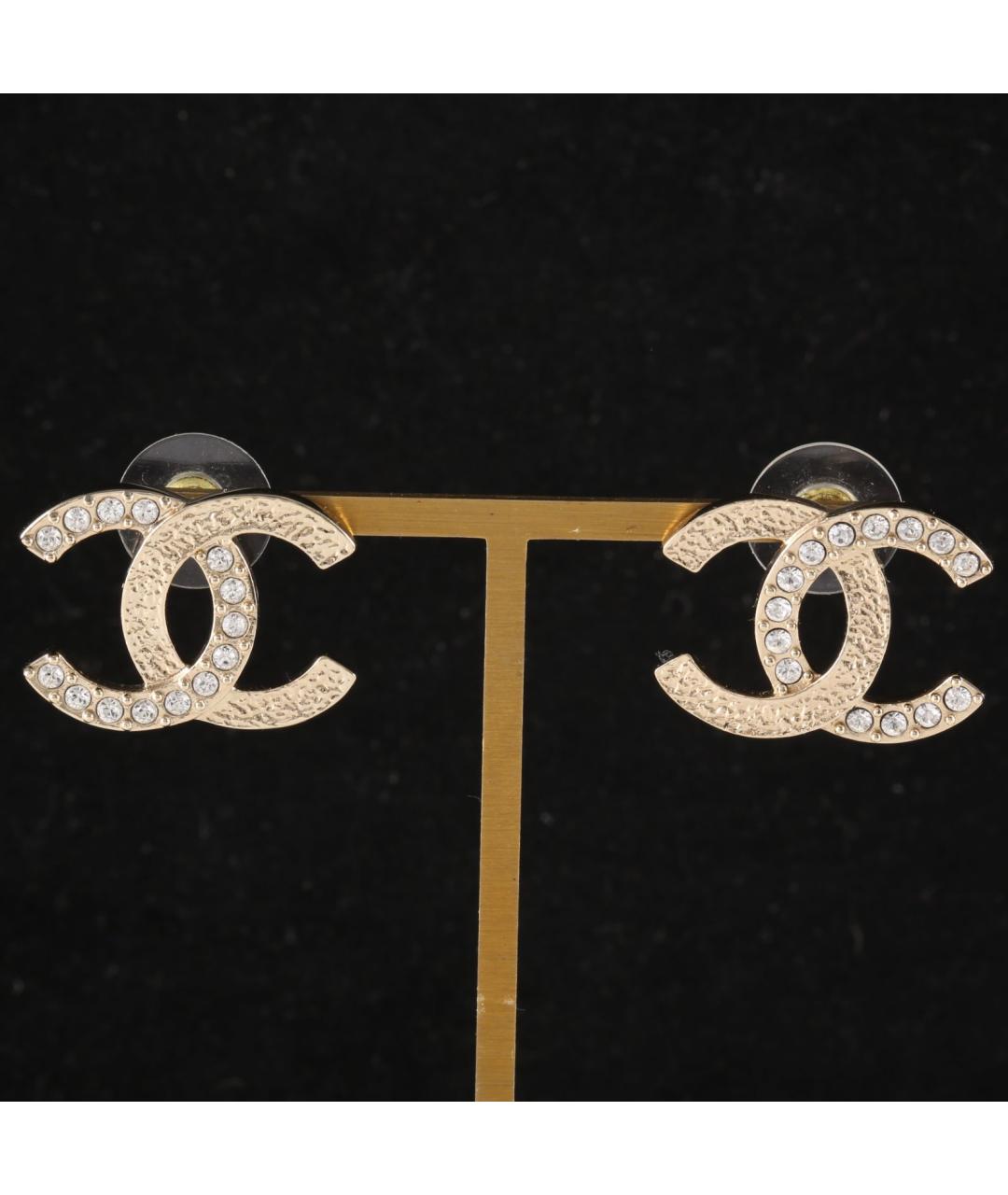 CHANEL Золотые серьги, фото 7