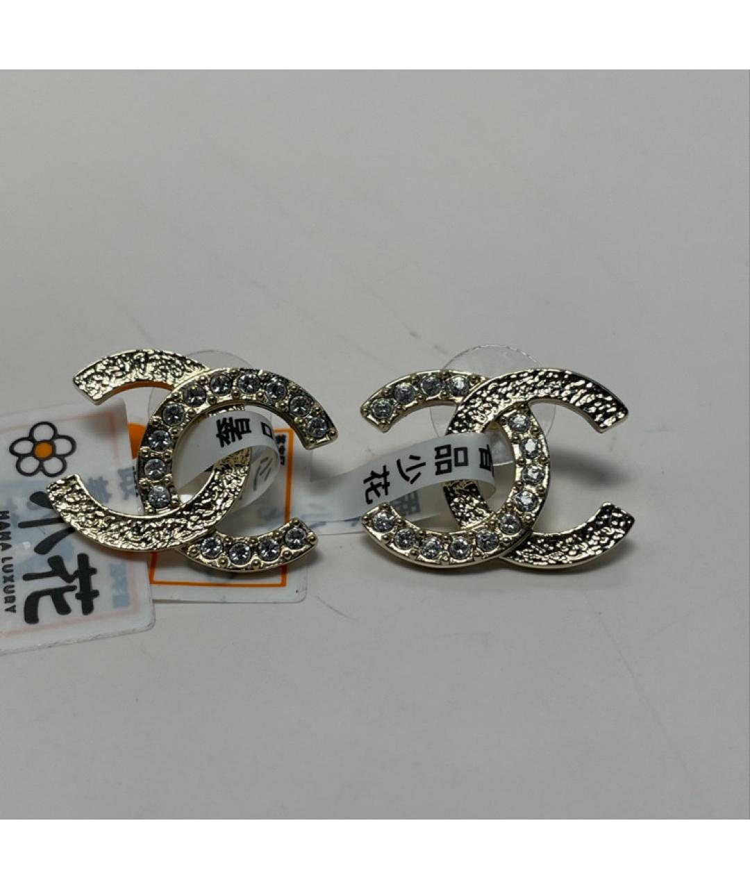 CHANEL Золотые серьги, фото 8