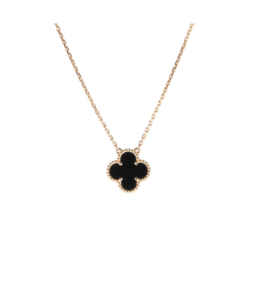 VAN CLEEF & ARPELS Черная подвеска из желтого золота, фото 1