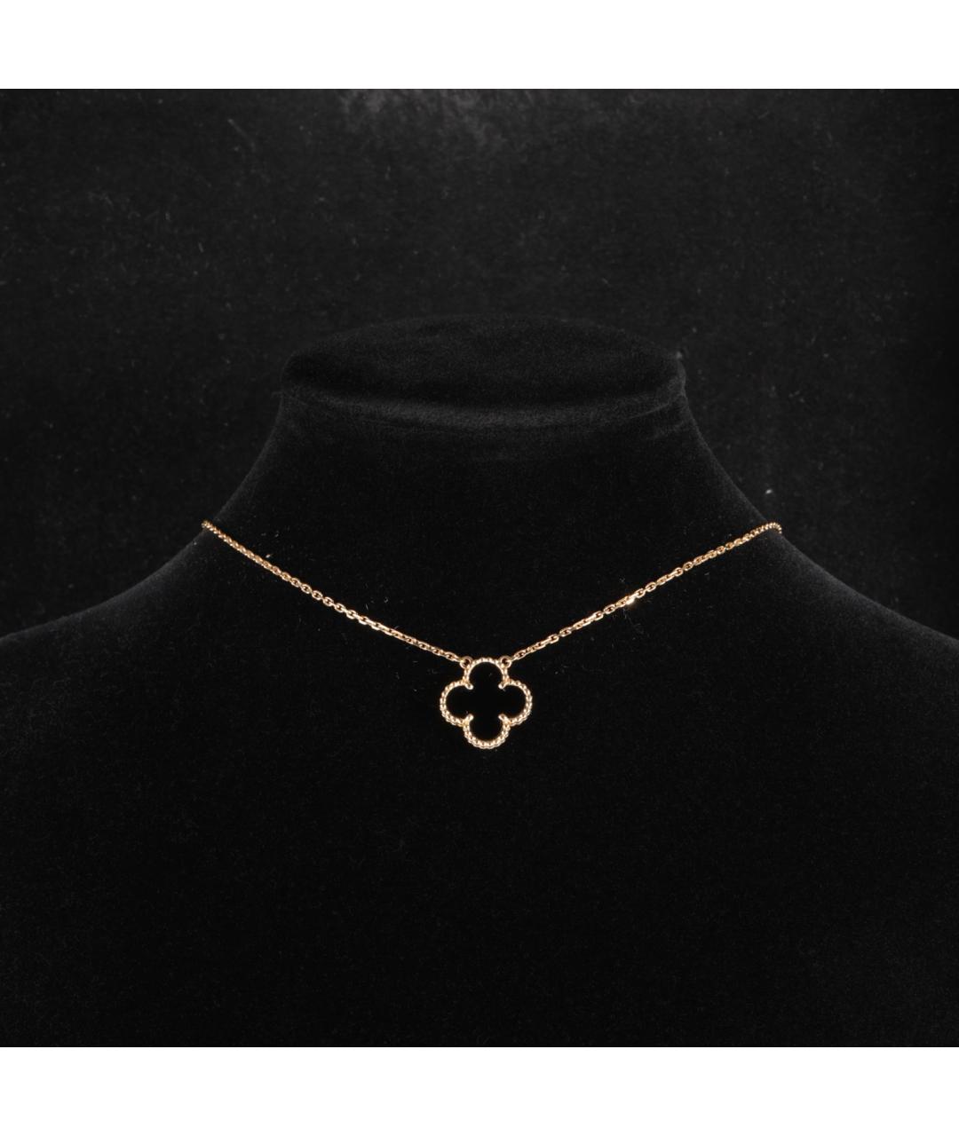 VAN CLEEF & ARPELS Черная подвеска из желтого золота, фото 7