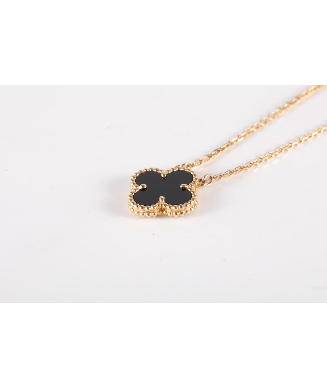VAN CLEEF & ARPELS Черная подвеска из желтого золота, фото 2