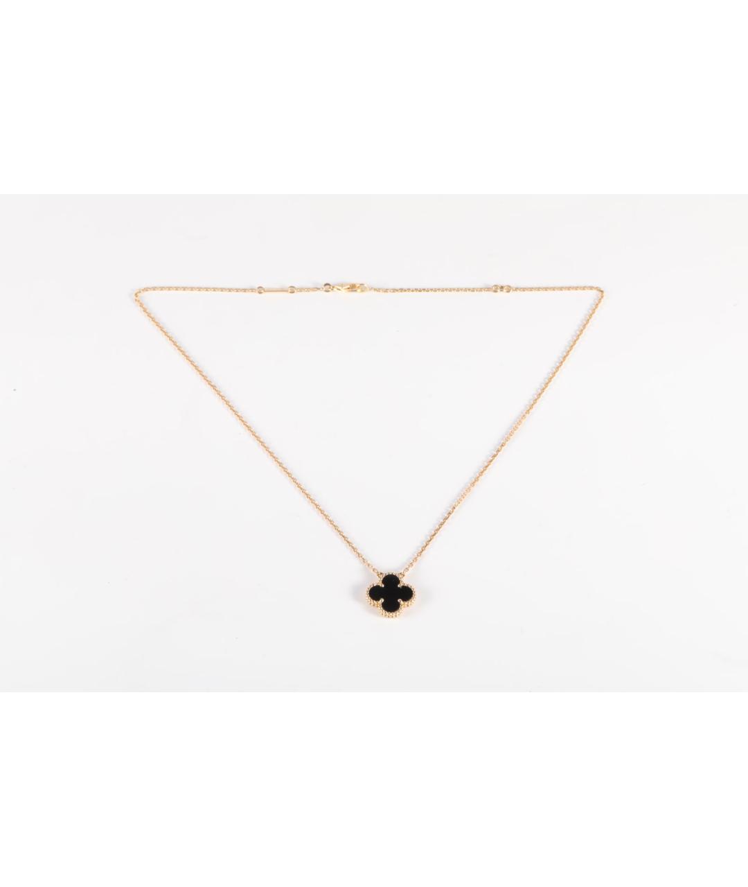 VAN CLEEF & ARPELS Черная подвеска из желтого золота, фото 6