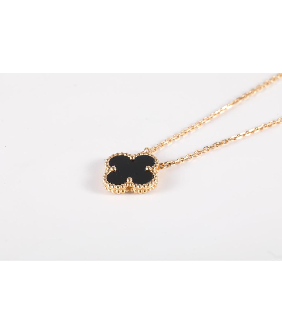 VAN CLEEF & ARPELS Черная подвеска из желтого золота, фото 3