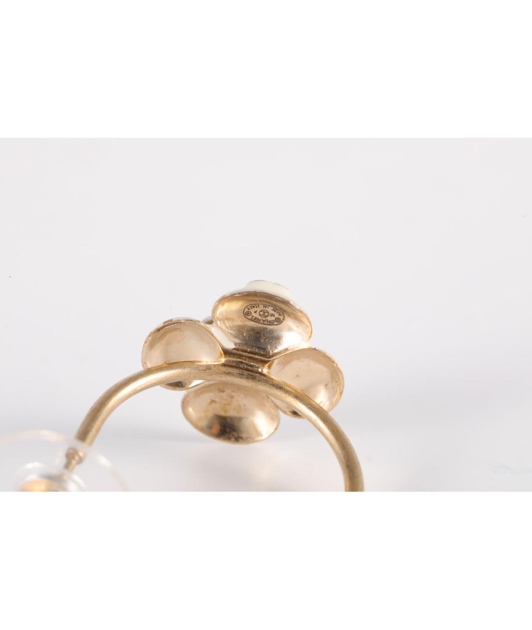 CHANEL Белые серьги, фото 6