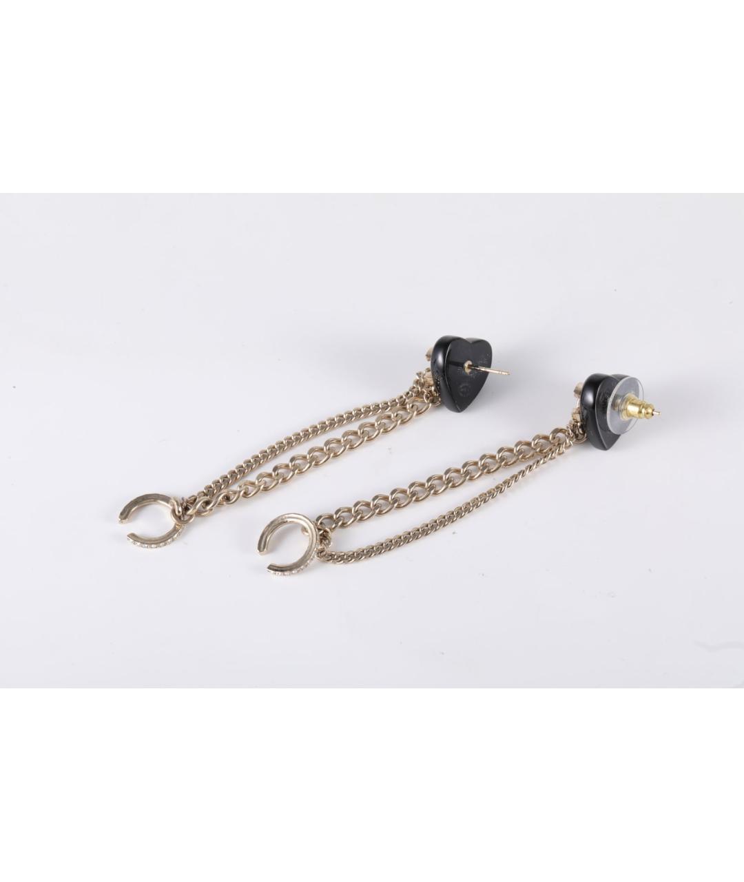 CHANEL Золотые серьги, фото 2