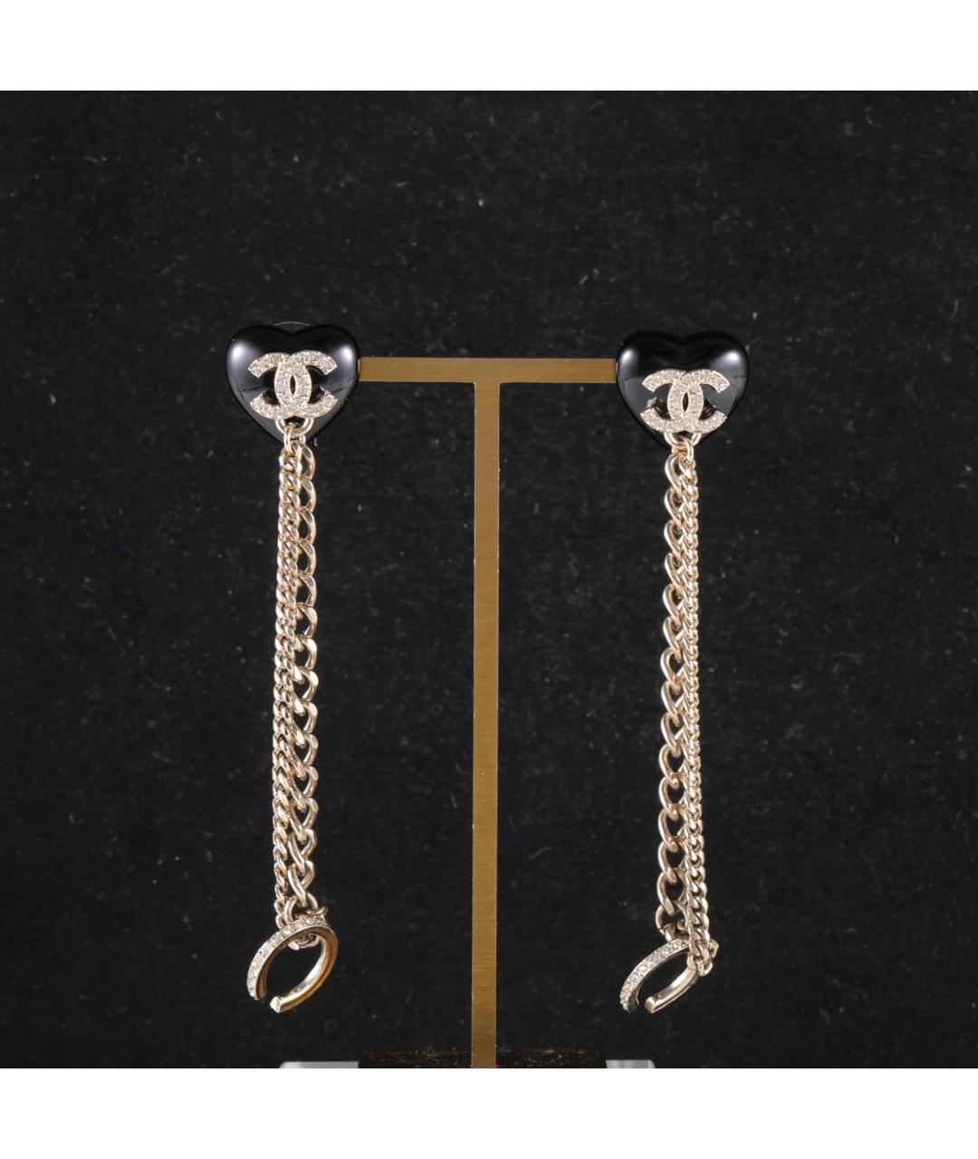 CHANEL Золотые серьги, фото 6